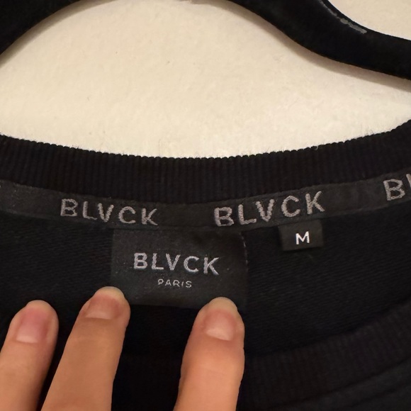 Blvck Tee. Cropped. Size: M. Oversized. - Picture 6 of 6